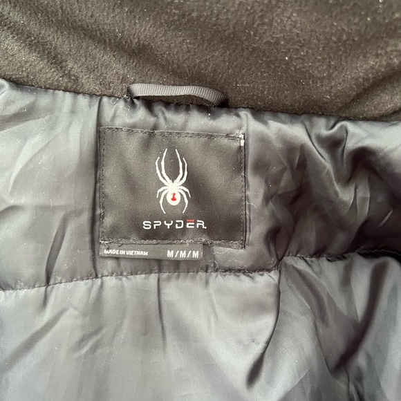 Spyder Black medium coat with hood - Picture 5 of 6